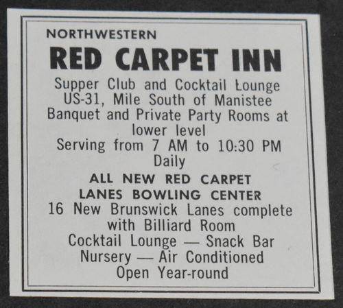 Striketown (Red Carpet Inn) - 1966 Print Ad (newer photo)